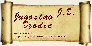 Jugoslav Džodić vizit kartica